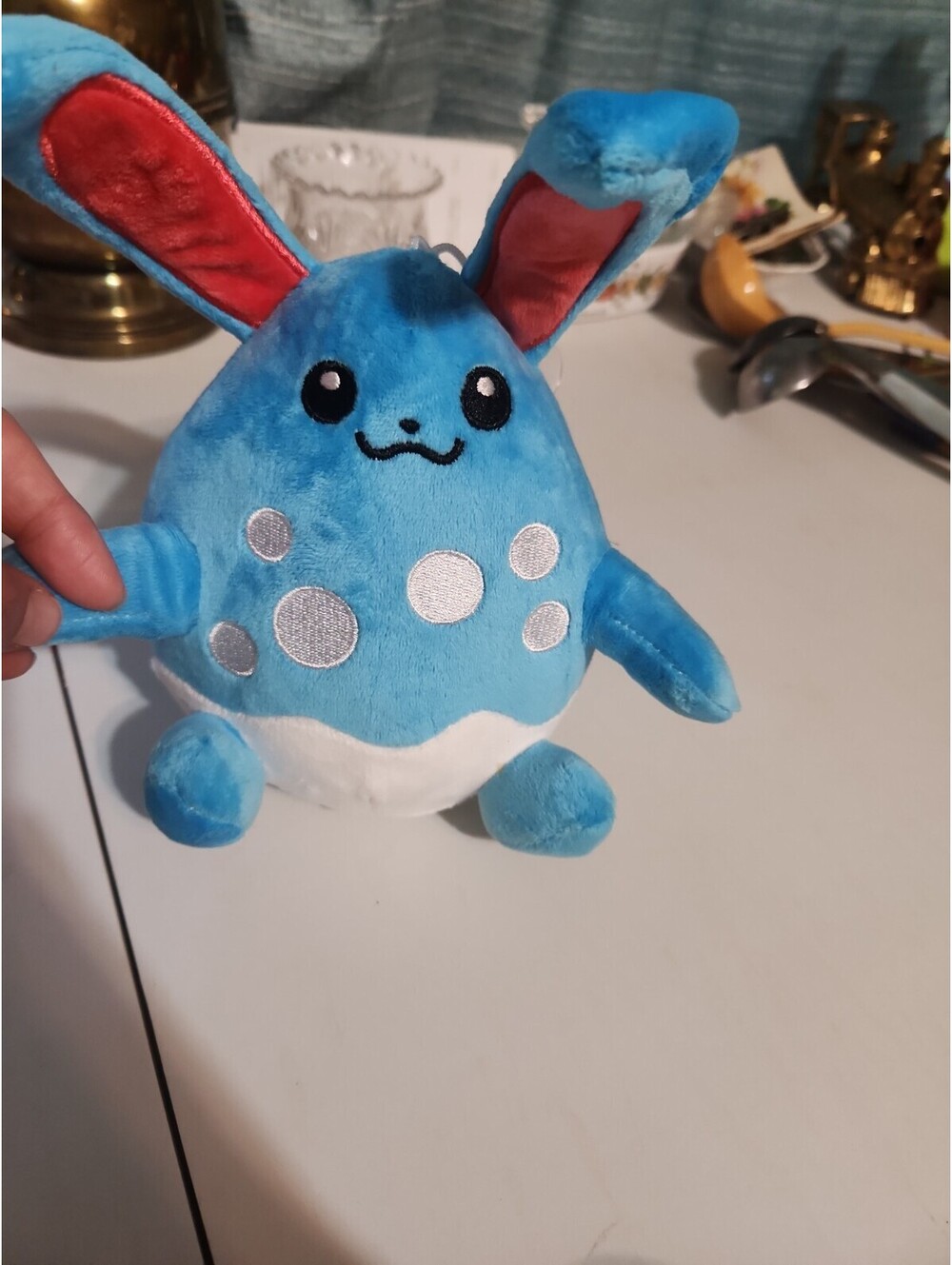 Pokemon Sitting Cuties Plush Azumarill Stuffed Toy Pokemon fit 184. No Tags